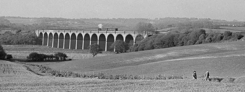 View of Combe Haven Viaduct 1952